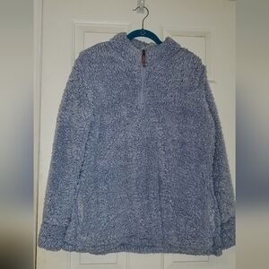 Weatherproof Icy Blue Pullover with Pockets EUC Sz XXL